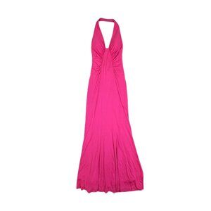 Barbie Pink Halter Neck Vintage Floor Length Gown (Size 4)